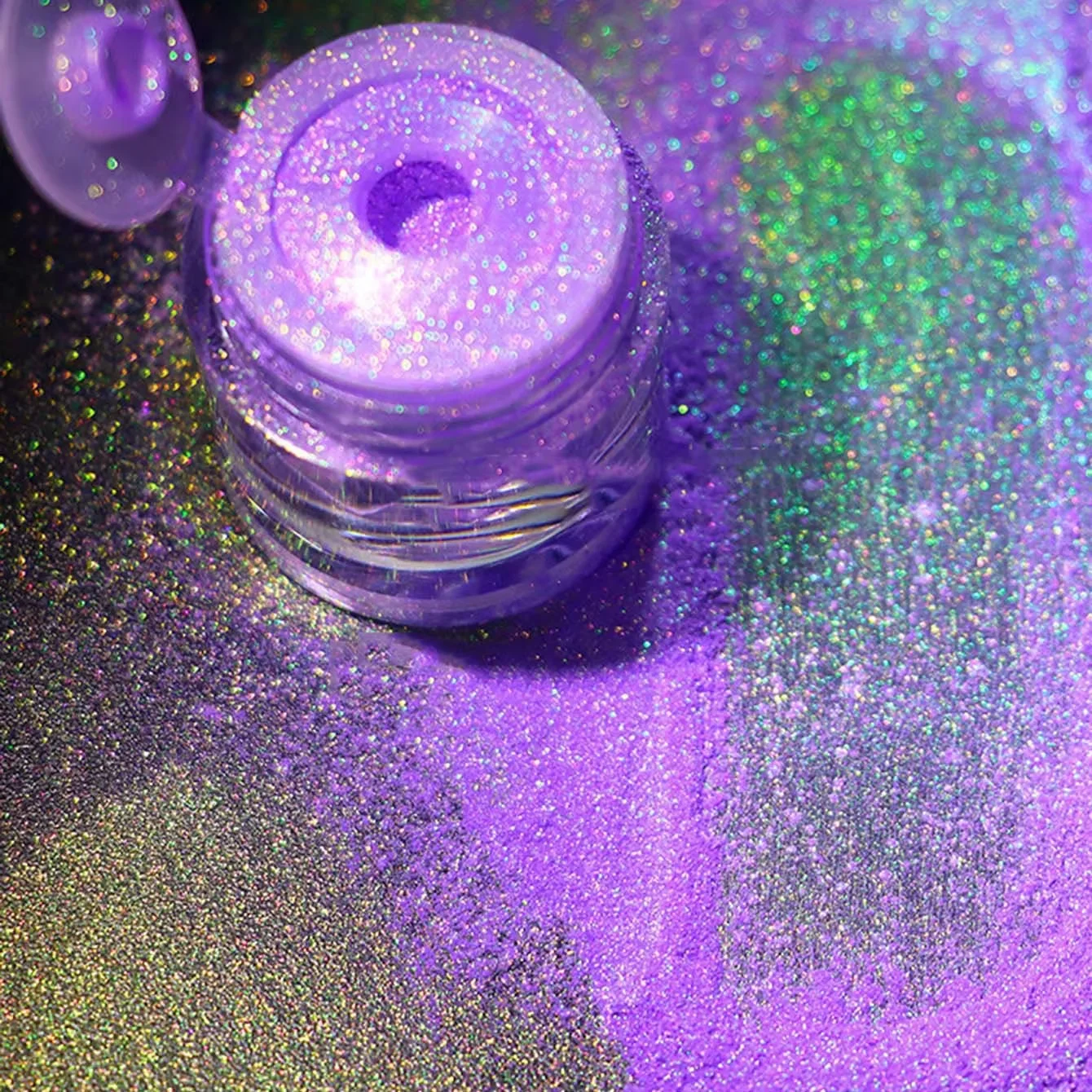 1g Sparkle Makeup Loose Sirena Aurora Silice Camaleonte Cambio colore Pigmento Multi Pigmento in polvere