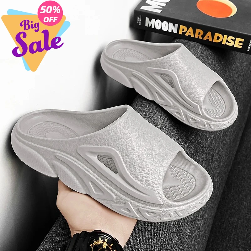 

Men Slippers Beach Unisex Sandals Flat Women Shoes Orginal Bathroom Couples High Quality Ultralight Indoor Fashion Slides Boy