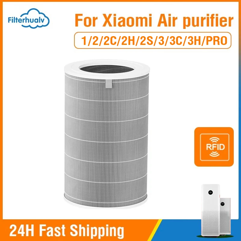 For Xiaomi Air Purifier 3H 2 2C 2H 2S 3 3S 3C Filter Activated Carbon Net H13 HEPA 3 in 1 Filter Xiaomi Air Purifier 3H3C Filter