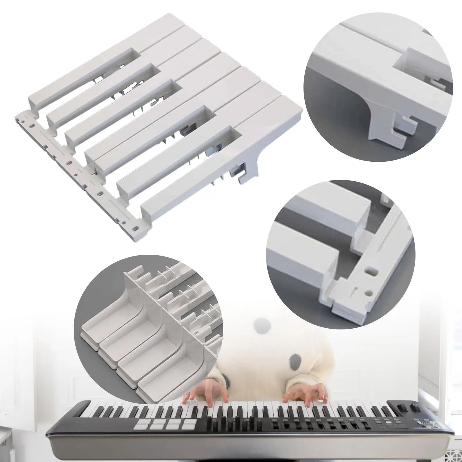 

Белая сменная клавиша для электронного пианино из АБС-пластика, запчасть для музыкальных инструментов, совместимая с PA500 PA600