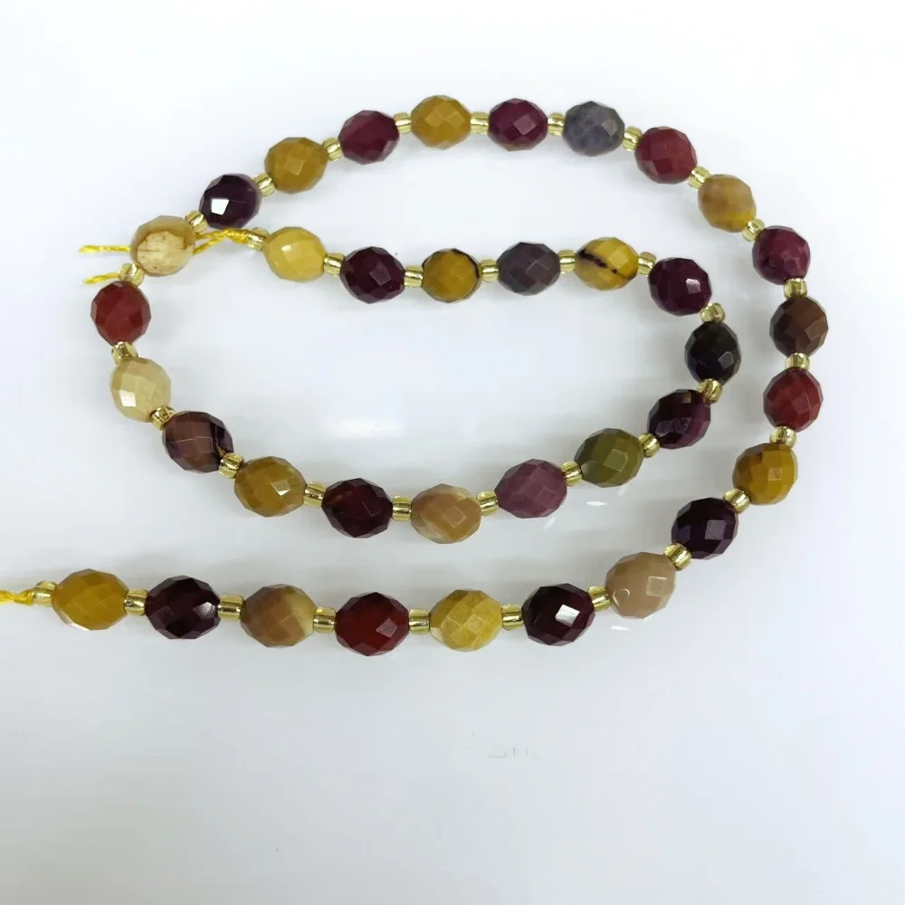 Natural 6X8mm Black obsidian Oval Shape Tiger Eye Apatite Egg Shape Faceted Loose Beads DIY Necklace Bracelet Jewelry Making