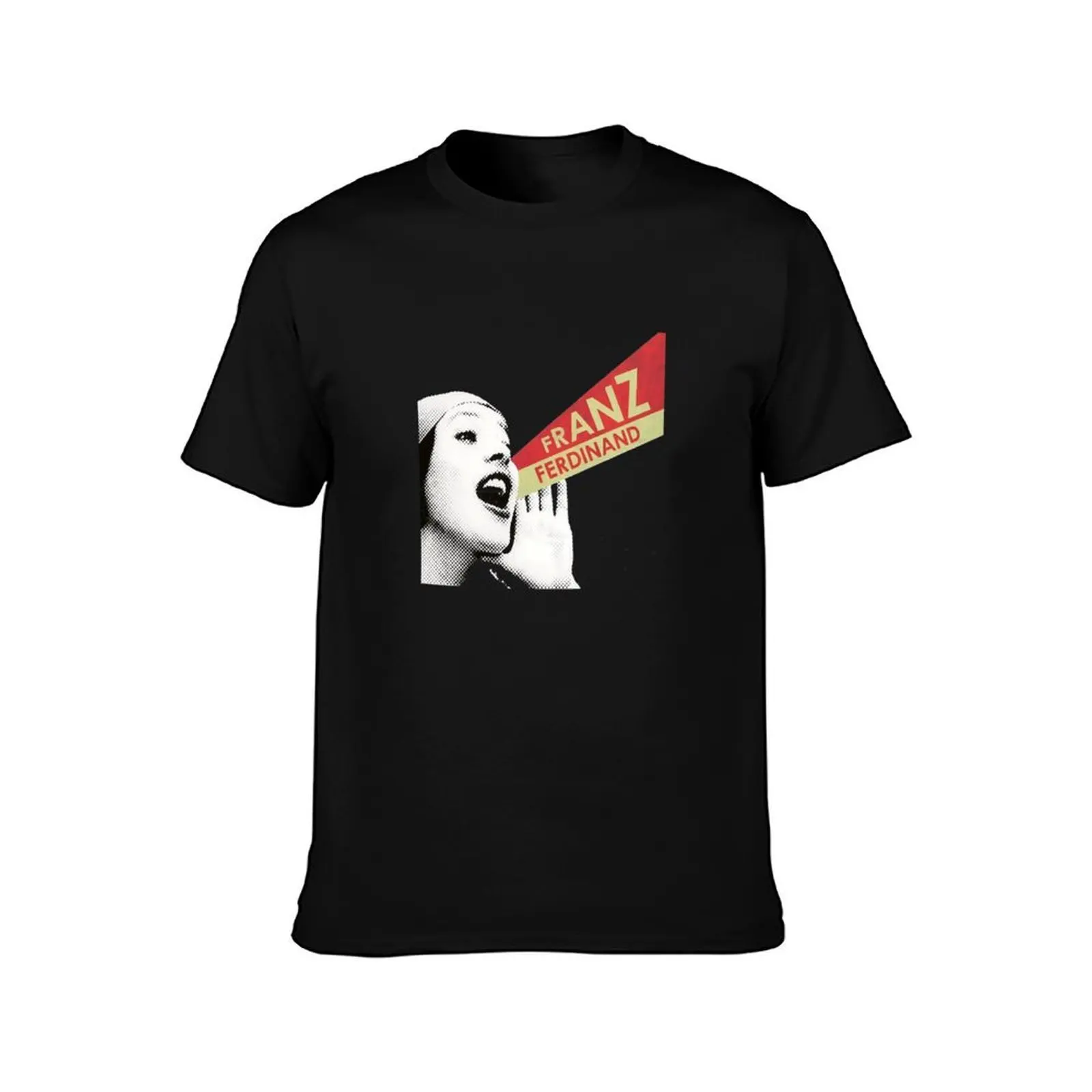 Franz Ferdinand T-Shirt, Summer Casual Cotton Tee, Oversized Streetwear Tops, Vintage Graphic Print, Loose Fit Short Sleeve