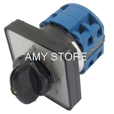 

660В 20А 8-контактный (0-1-2-3-4) 5-позиционный поворотный универсальный комбинированный переключатель SZW26-20/0-4.2