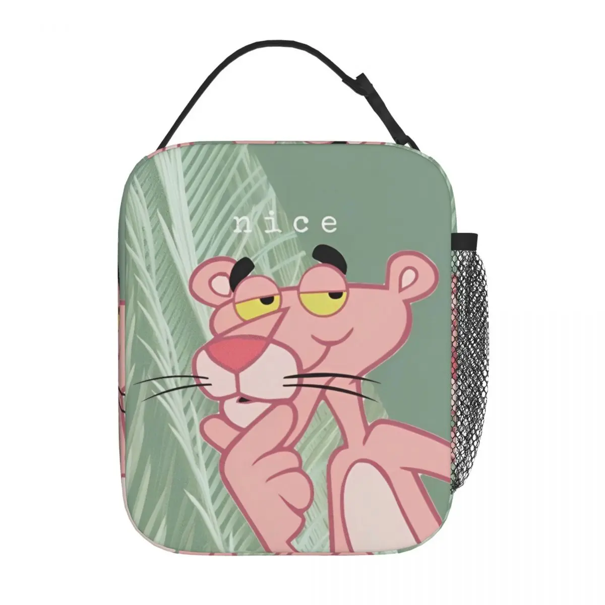 Pink Panther Nice Insulated Lunch Bag Portable Meal Container Thermal Bag Tote Lunch Box Beach Outdoor Food Storage Bags