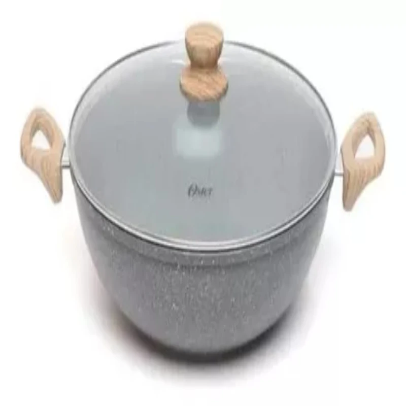 Panela Wok nonaderente C/capa 34cm Marble Edition Cor teglie e friggitrici grigio scuro