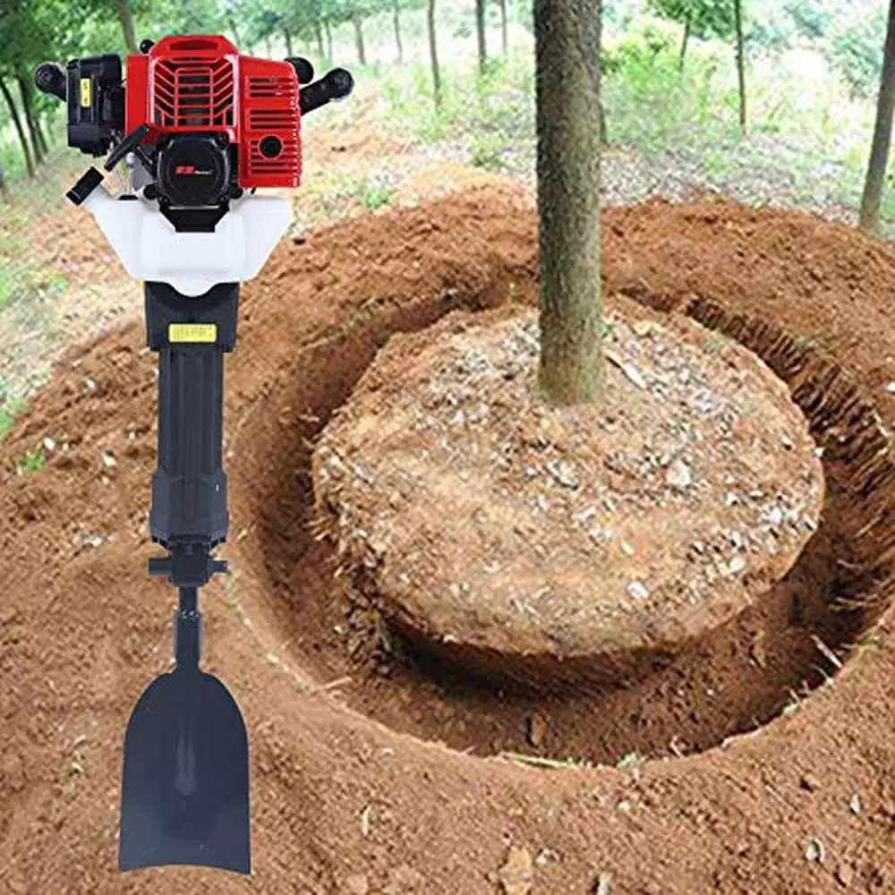 52cc Portable Excavator Garden Tree Digger Rock Drilling Machine Post Hole Agricultural Shovel Light Durable Safe Operation Kit