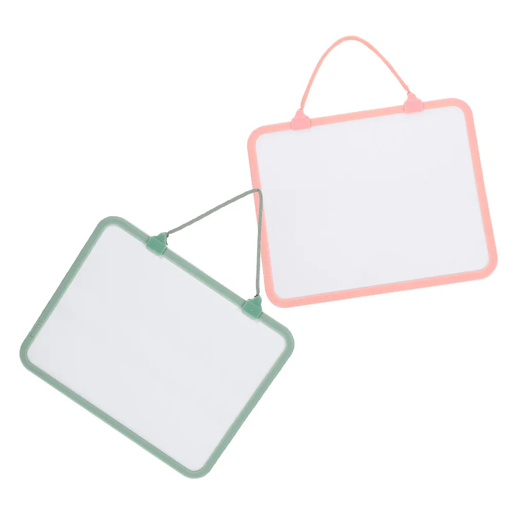 2pcs-hanging-whiteboard-dry-erase-plastic-writing-board-small-size-multifunctional-office-student-whiteboards