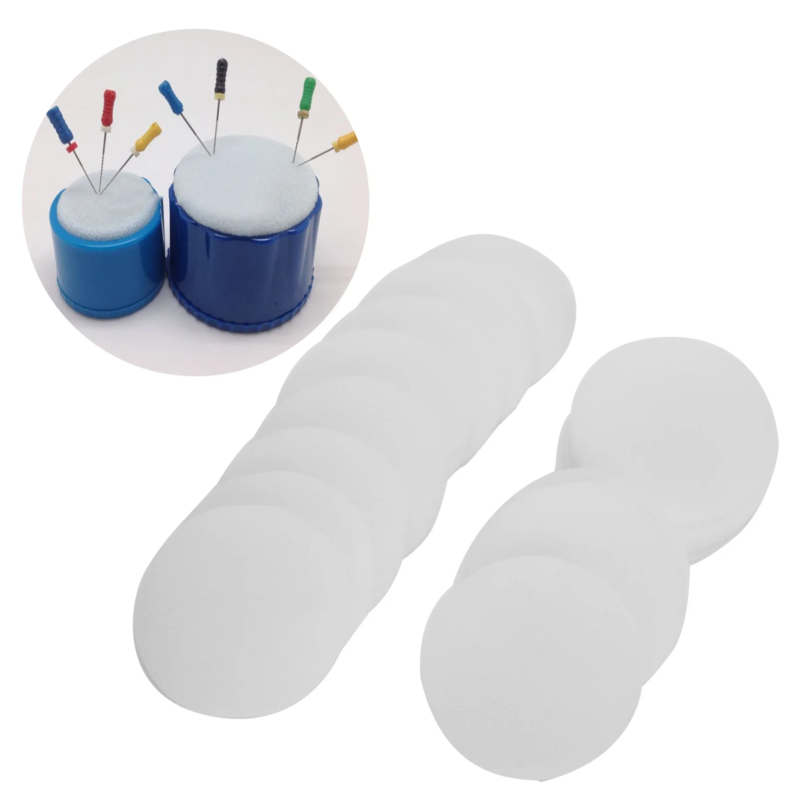 Disposable Sponge Pad 50pcs Soft Dentist Foam File Cleaning Dental Clean Stand Replacement Dental Disposable Sponge image 3