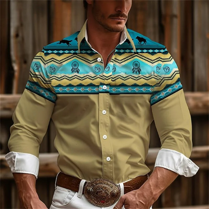 Camisas de moda Retro para hombre, Tops florales suaves, cómodos, rosa, azul, verde, informales, para exteriores, tallas grandes europeas