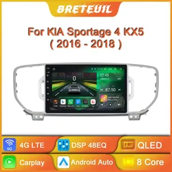 For KIA Sportage 4 2016 - 2018 Car Radio Android Intelligent System Multimedia Player Navigation GPS Carplay Screen Auto Stereo