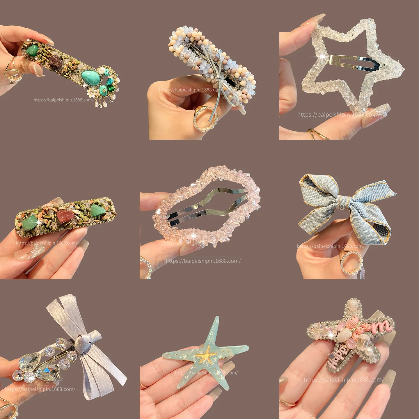 

Korean Dongdaemun Hair Clips Set Fashion Side Bangs Clips for Women Minimalist Versatile Daily Hair Accessory