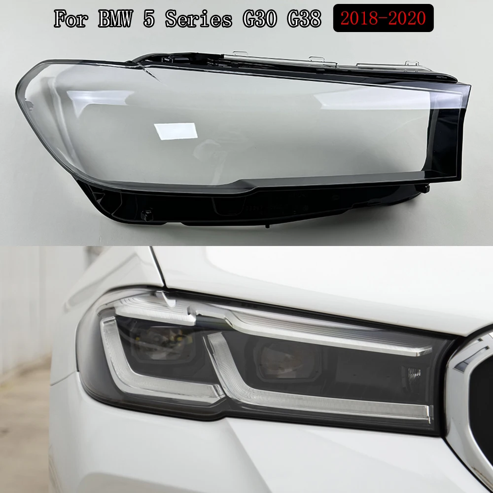 

For BMW 5 Series G30 G38 2021 2022 2023 Car Accessories Headlight Lens Cover Transparent Lampshade Headlamp Shell Plexiglass