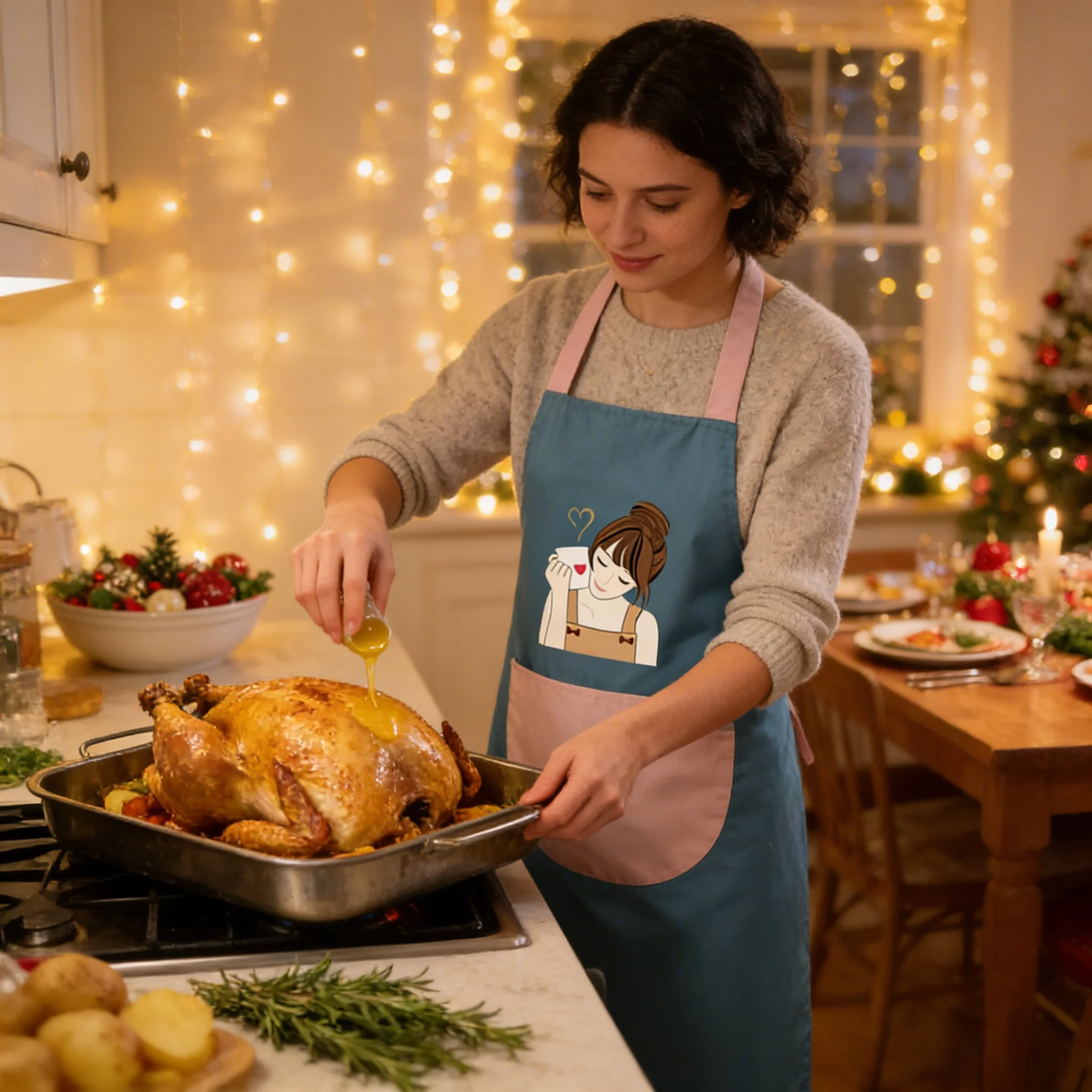 

​ Кухонный фартук из 1 предмета с современным дизайном — стильный и функциональный, идеальный подарок для нее, любителей кофе и уютных любителей дома