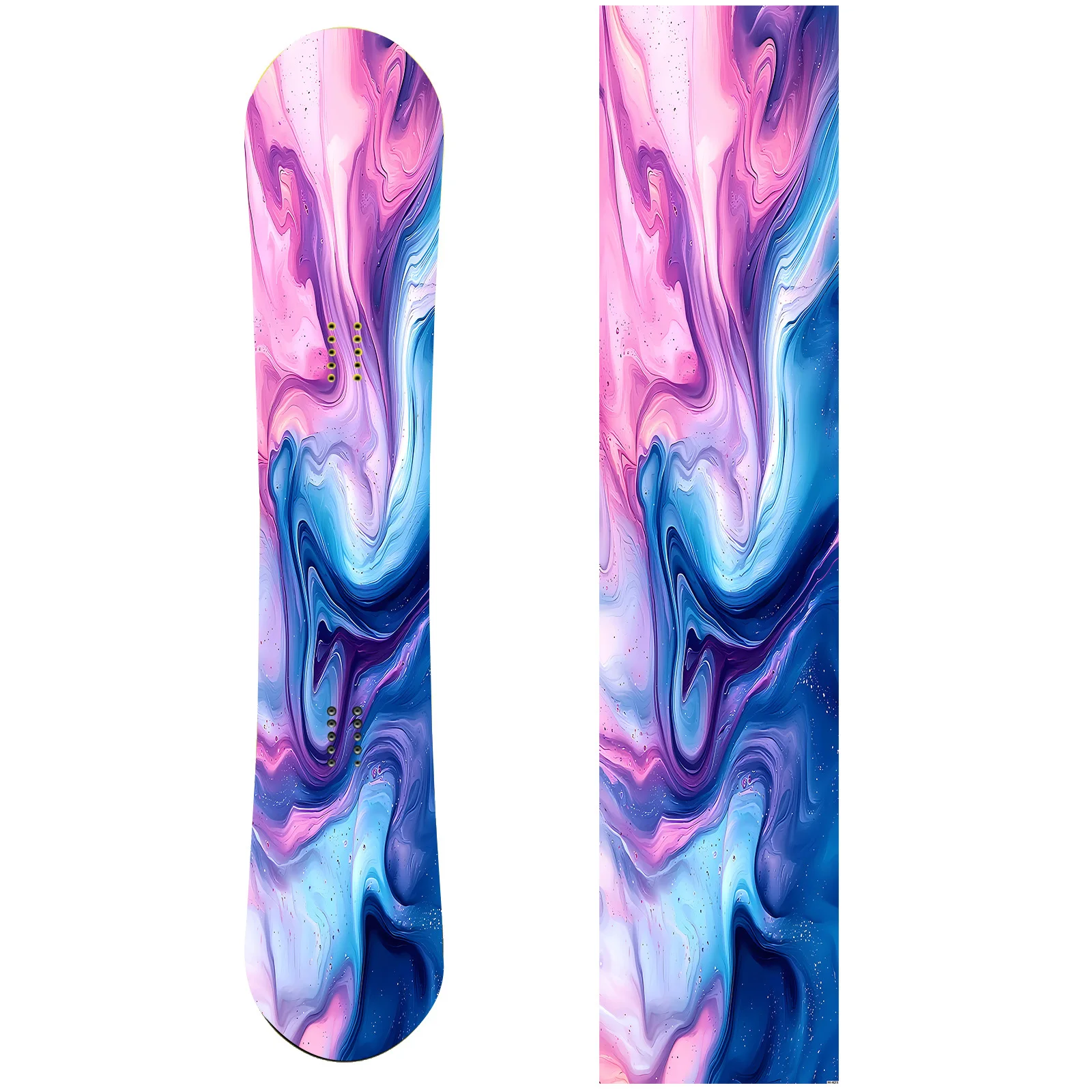 

1 piece, large dream pink and blue pattern snowboard sticker, personalized trend snowboard decorative sticker, snowboard sticker