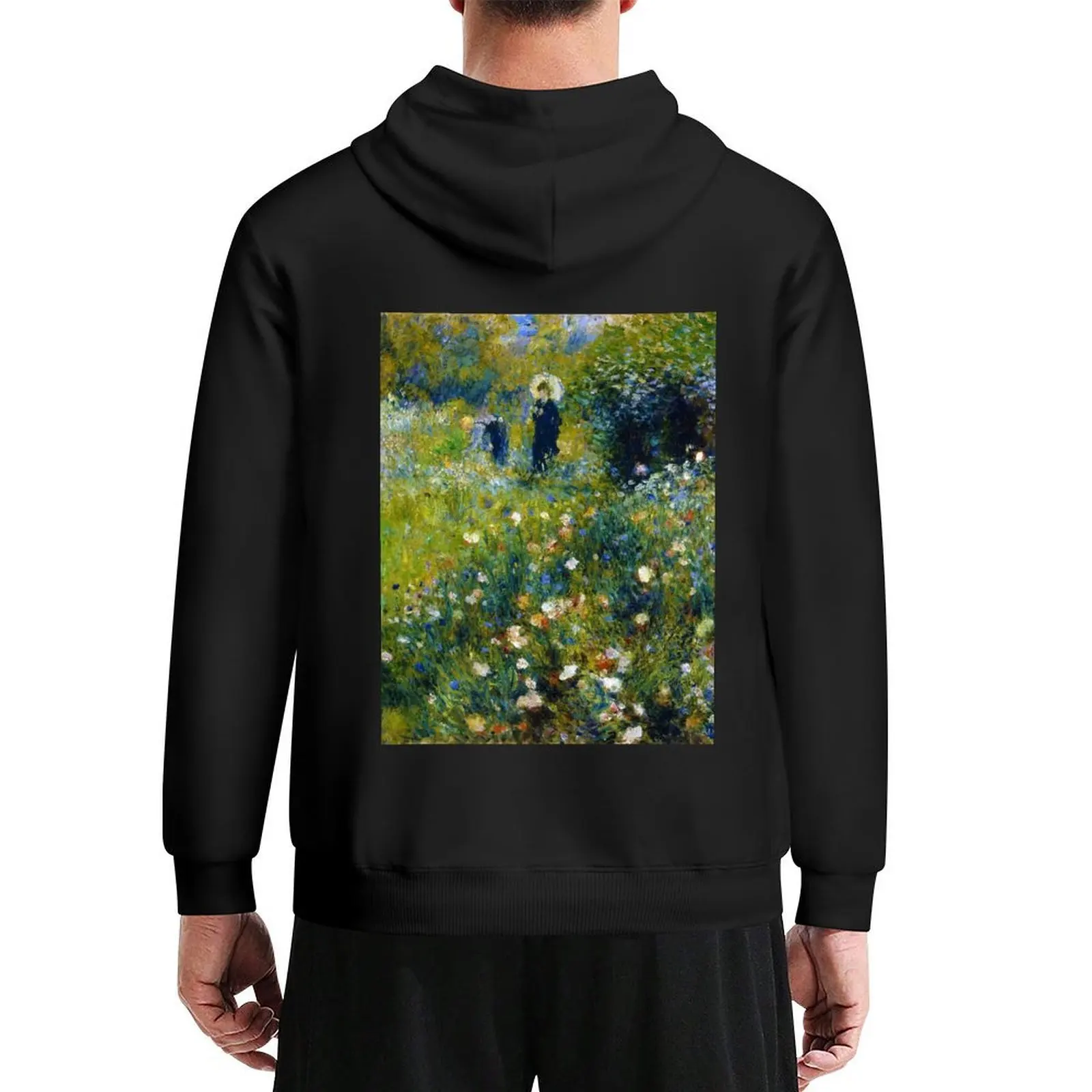 

Pierre-Auguste Renoir Femme avec parasol dans un jardin Hoodie men's clothes fashion men autumn clothes hoodie