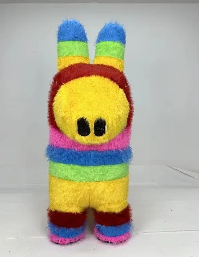 Nowy Nadmuchiwany Kostium Maskotki Tęczowego Konia na Halloween Cosplay dla Dorosłych Mężczyzn i Kobiet na Imprezę Bez Baterii