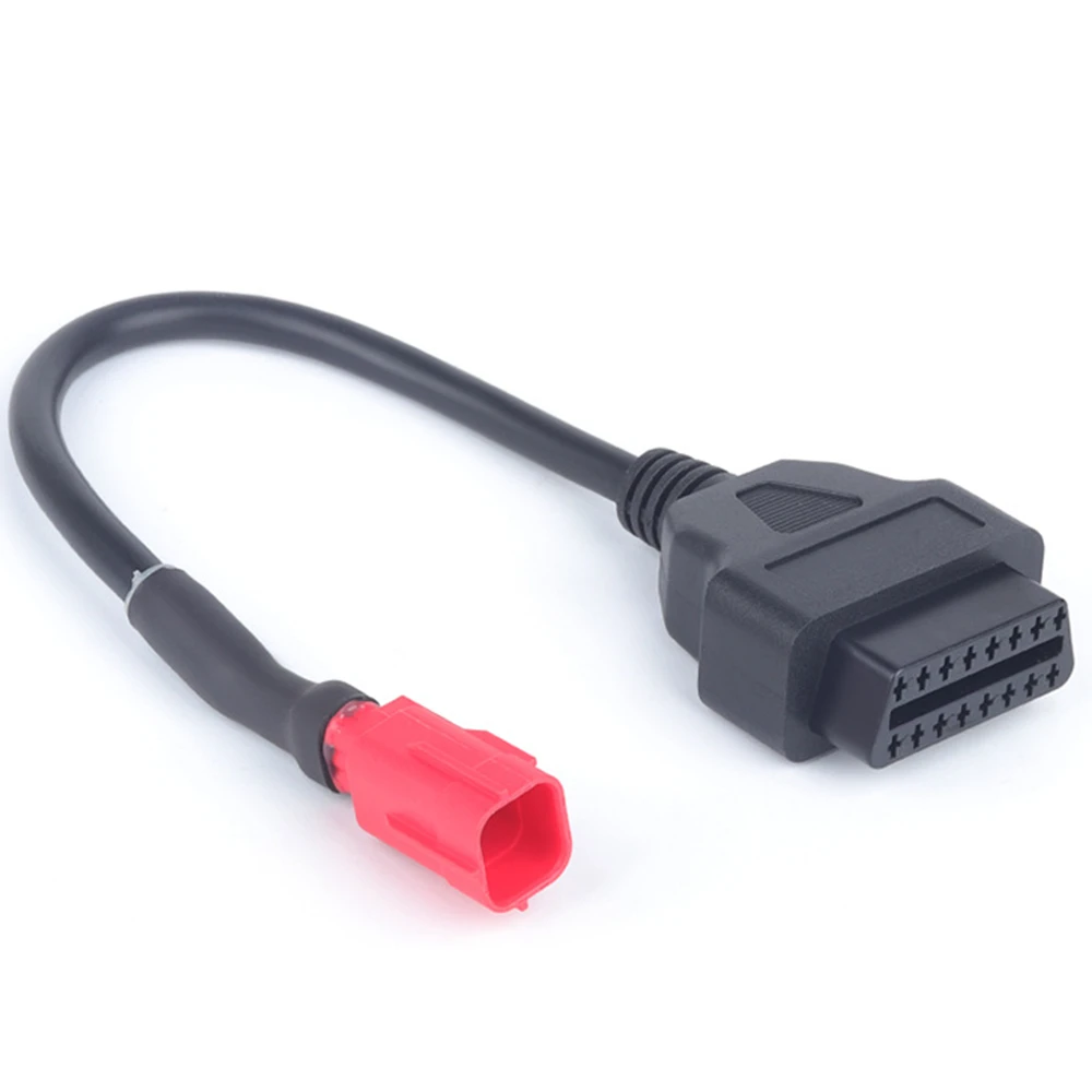 1 PC OBD Motorcycle Cable For Honda 6 Pin Plug Cable Diagnostic Cable 6Pin to OBD2 16 Pin Adapter