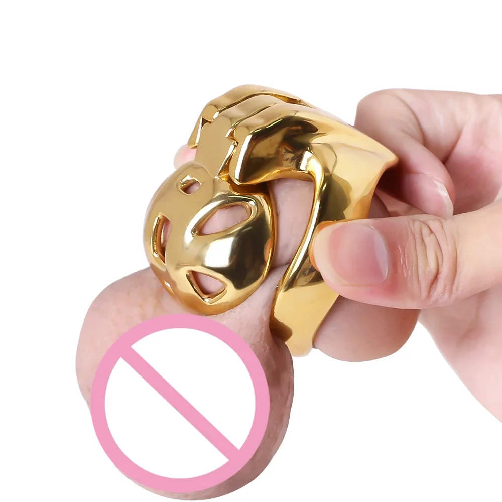 Sissy Super Small Chastity Cage Air Nub Cock Cage HT-V4 Flower Penis Ring Male Chastity Device Bondage Belt Adult Sex Toys