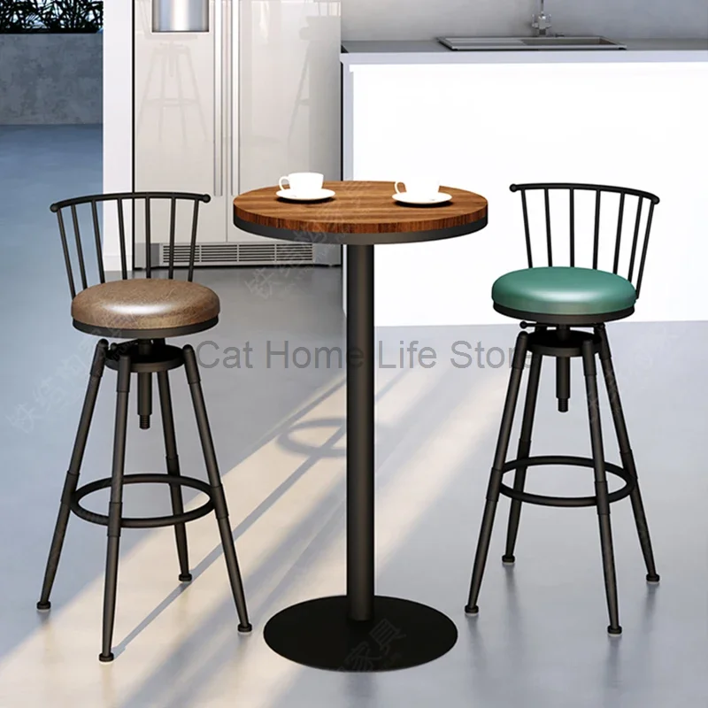 

Modern Luxury Nordic Bar Chairs Adjustable Designer Office Restaurant Bar Chairs Rotatable Durable Home Furniture Banqueta HBBC