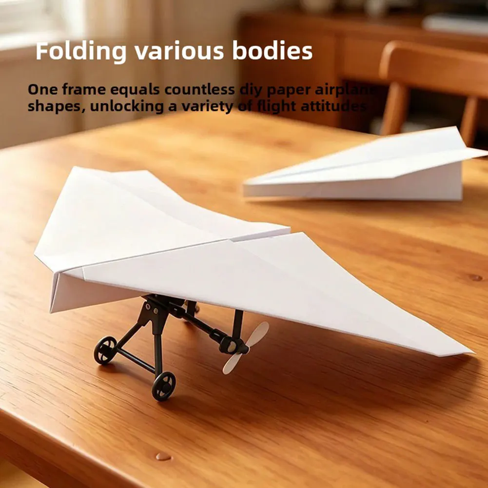 Rc-Paper Plane For Kids Diy Remote Control Paper Airplane Kit Diy Model Airplanes Launcher Construction Set