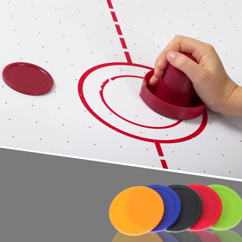 

4 Pcs Hockey Table Accessories Plastic Pucks Air and Paddles- Replace Game Parts &