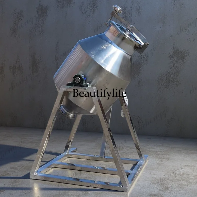 

A81 Stainless Steel Hand Cranked Mixer Machine Commercial Grade Food Safe Design For Dry Material Blending And Stirring