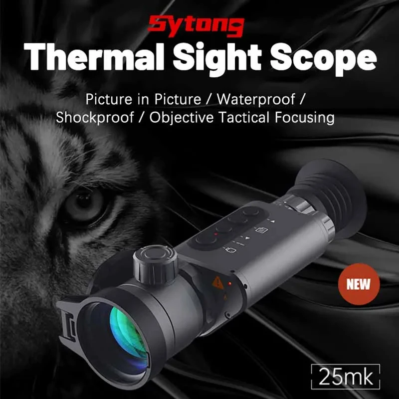 PM03-35/50 Thermal Imaging Scope Strong Anti-Impact Cross Reticle Hotspot Tracking Hunting Searching Heat Monocular