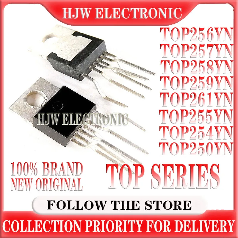 5PCS TOP250YN TOP250 TO-220 TOP250Y TOP254YN TOP255YN TOP256YN TOP257YN TOP258YN TOP259YN TOP258 TOP256 TOP261YN TOP261Y TO220-6
