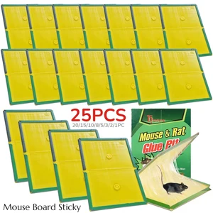 Yapışkan yapıştırıcıdaki 25-1 adet fare, fare tahtasına toksik değildir yapışkan fareler tutkal tuzağı, kullanımı kolay iç mekan, dış mekan haşere kontrolü, hamamböceği tuzaklarıdır Düşük tuzağında 6 büyük satış - №6
