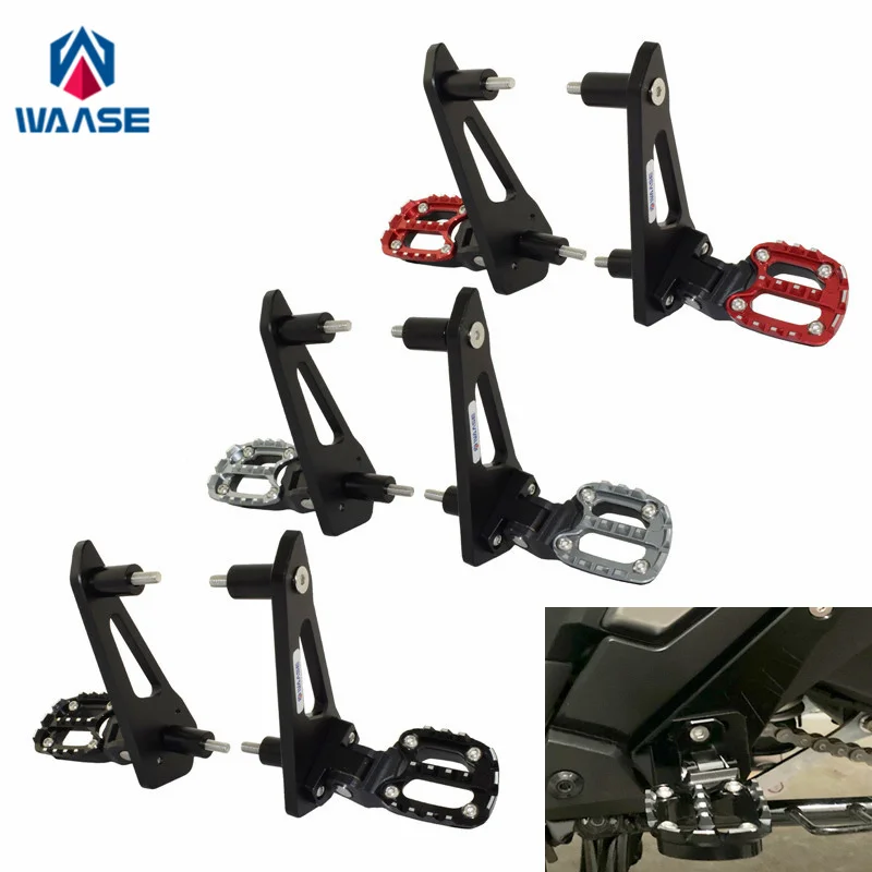 

waase For Honda X-ADV750 XADV750 xadv x-adv 750 2021 2022 Rear Pedal Foot Stand Fold Passenger Foot Pegs