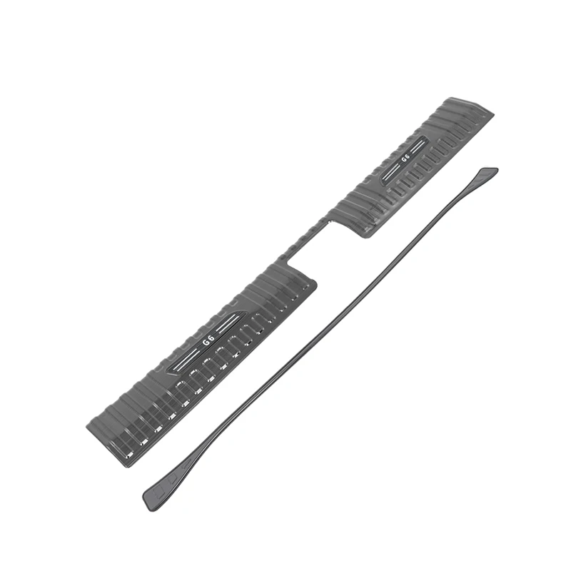 For Xpeng G6 2023-25 Car Rear Trunk Sill Protector Stainless Steel Anti-Scratch Rear Bumper Interior Scuff Plate Guards Trim