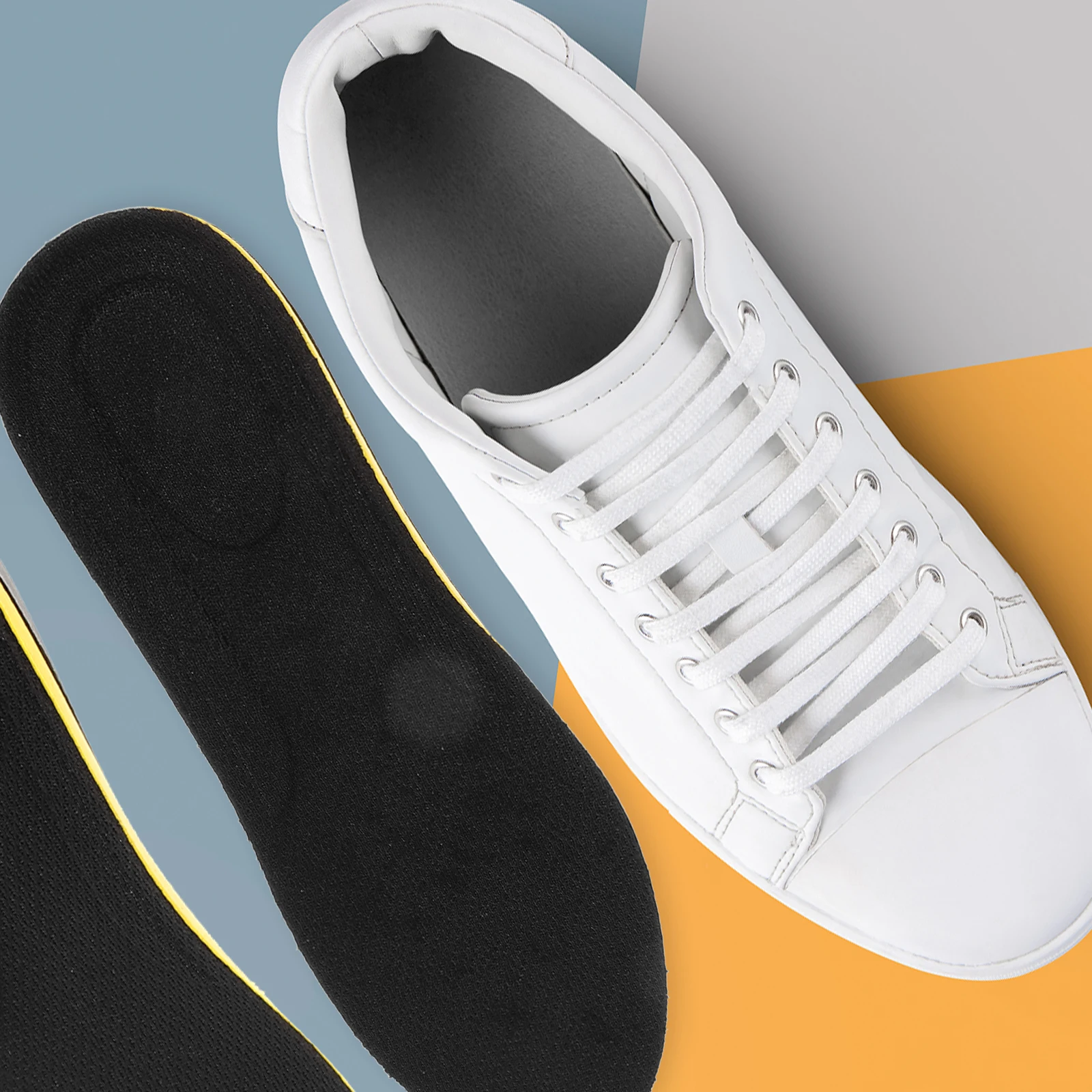 

1 Pair Arch Support Insoles Flat Feet Correction Cushion Breathable Foot Pads For Women Men Plantar Care Pu Material Stable