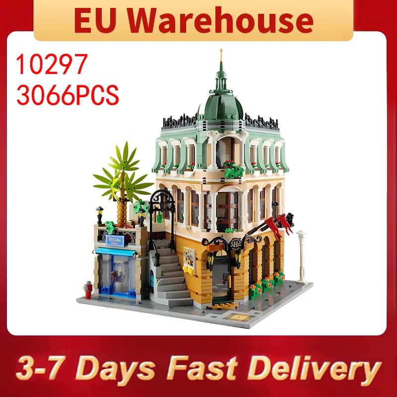 3066 pièces Boutique hôtel blocs de construction ville maison verte briques jouets enfants adultes cadeaux de noël Compatible avec l'ensemble 10297