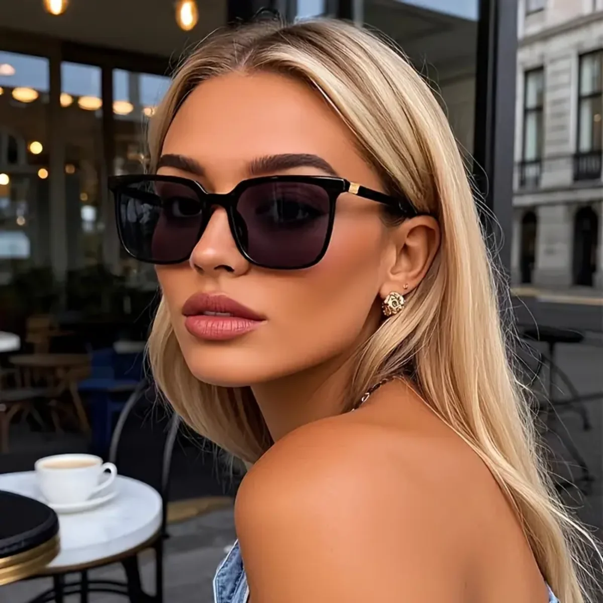 European and American retro style men's and women's fashionable sunglasses trend versatile summer sun shading and UV protection