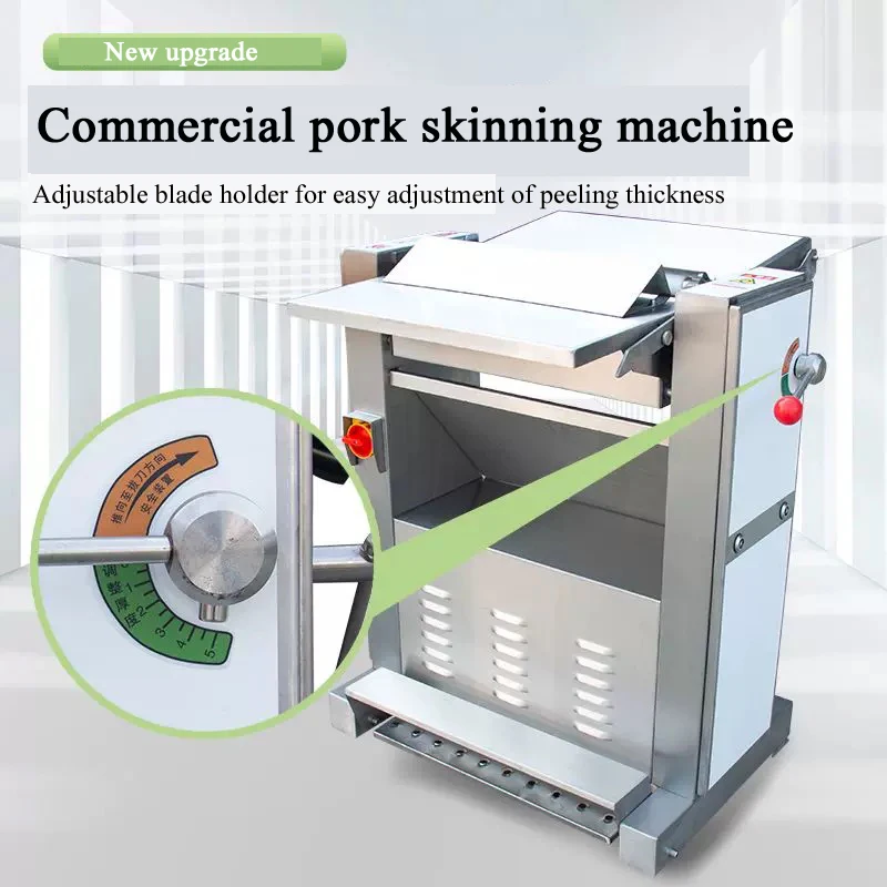 Commercial Pork Skin Machine Automatic Peeling Machine Stainless Steel Pig Meat Peeler For Front And Rear Leg Slot Meat