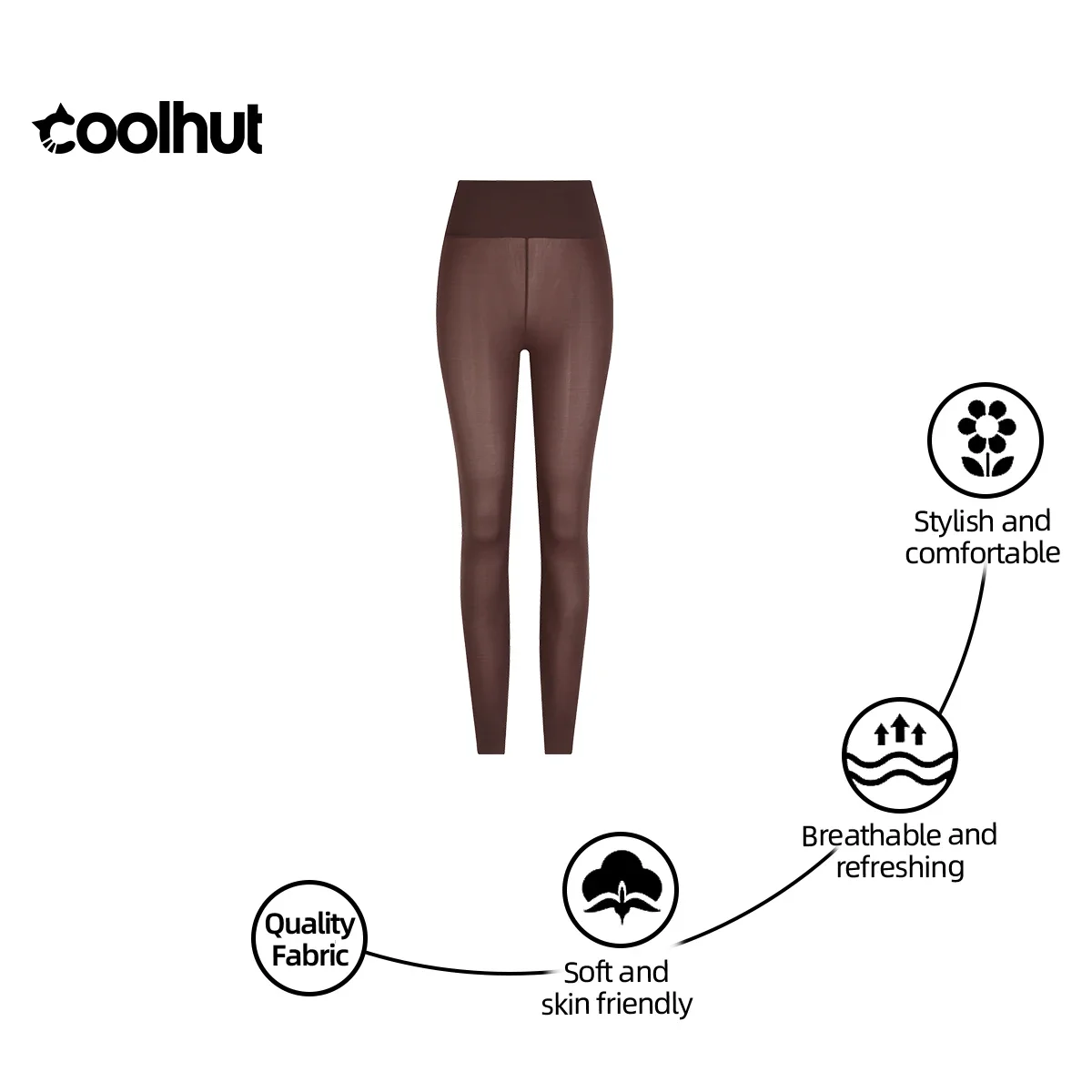 COOLHUT المرأة 2025 عالية الخصر اليوغا طماق البطن التحكم تجريب السراويل الصيف سلس تشكيل الصالة الرياضية نحيل عادية بسط