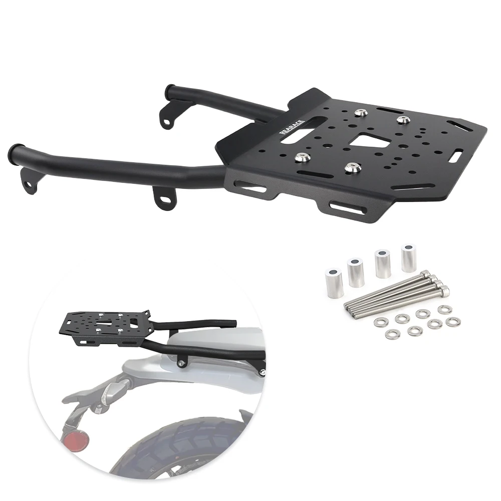 

Motorcycle Rear Luggage Rack Carrier Case Top Box Support Holder Bracket Rear Rack Guerrilla 450 2024-2026 For Royal Enfield