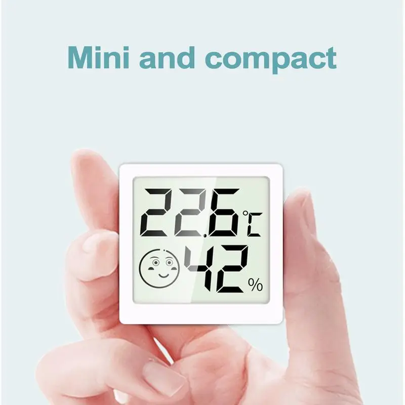 Mini LCD Digital Thermometer Hygrometer Indoor Room Electronic Temperature Humidity Meter Sensor Gauge Weather Station for Home