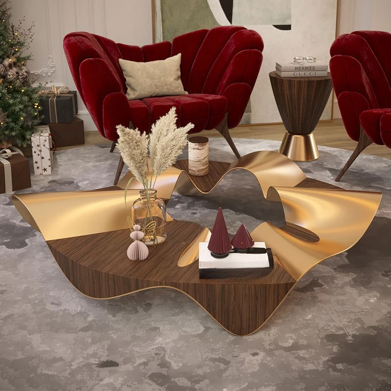 ballet coffee table irregular styling designer furniture living room artistic stainless steel coffee table