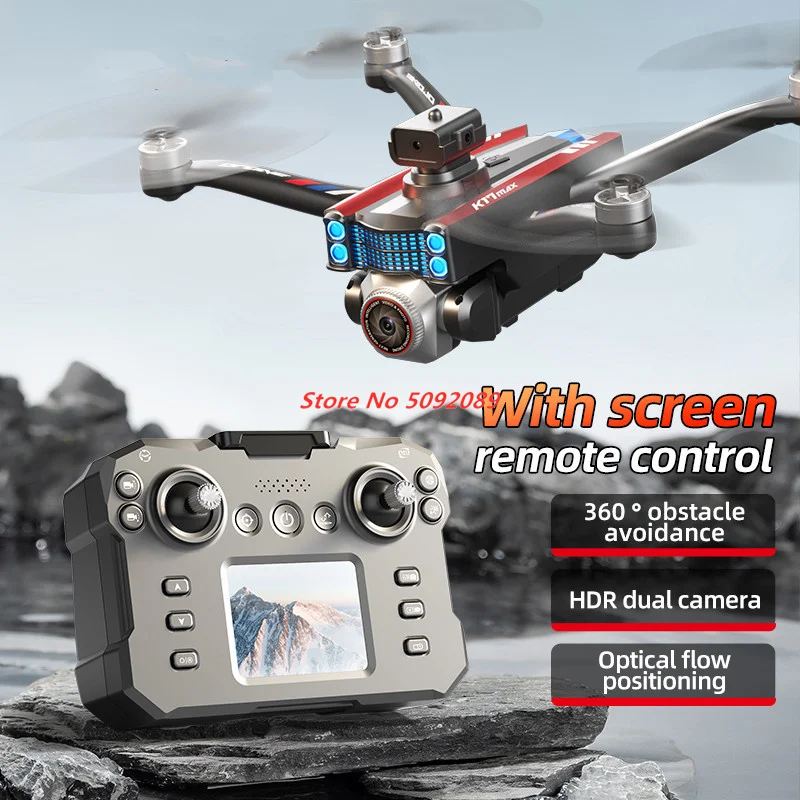 Professionele 8K HD Camera Borstelloze Motor Drone Scherm Gecontroleerde FPV Borstelloze Drone Obstakel vermijden RC Vliegtuig RC Speelgoed Gif