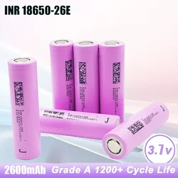 2600mAh 3.7V INR18650-26E Battery Genuine 18650 20A Rechargeable 18650 Lithium Ion Battery for Toys Power Tools Flashlight