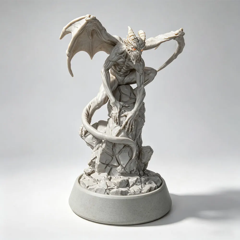 1/24/12/6 Classic fantasy theme, resin model kit of Hell Demon Wing Demon, GK mini 3D printed gray model doll, not colored
