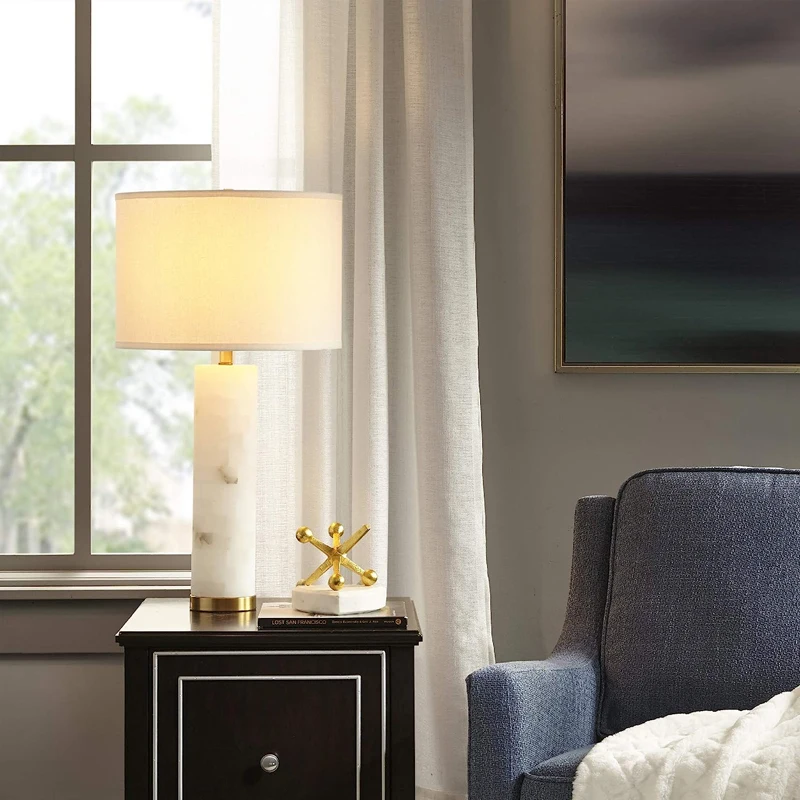 Simple style design alabaster table lamp classic table lamp