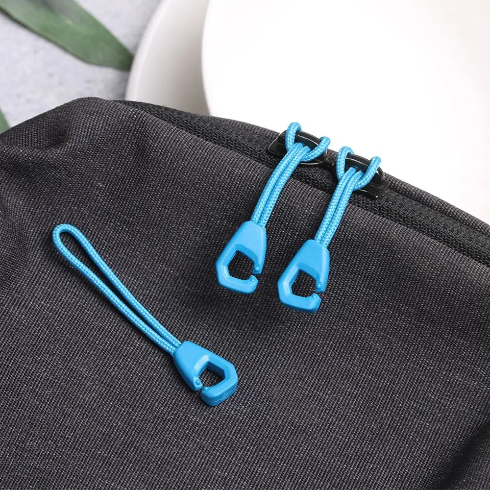 5/10/15/20pcs High quality Bags Clip Buckle Outdoor Zip Puller Replacement Cord Rope Pullers Ends Lock Zips Zipper Pull