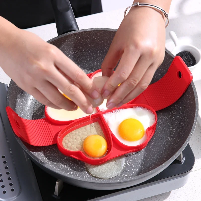 

Nonstick Christmas Pancake Molds Ring Silicone Fried Egg Mould Reusable Pancake Maker Egg Ring Kitchen Cooking Baking Tool