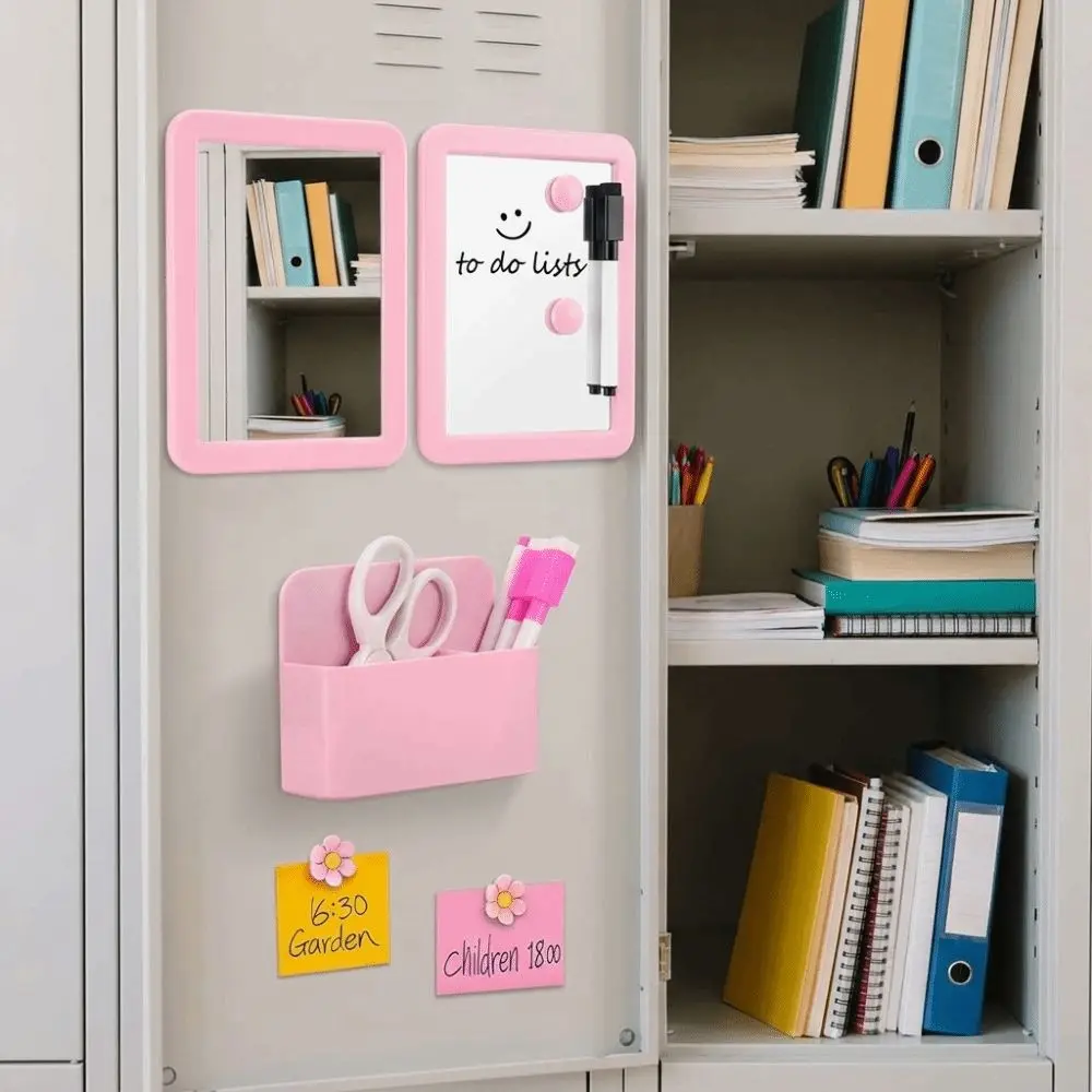Durable Mini Whiteboard Set Magnetic Portable Writing Whiteboard Space-Saving Desktop Whiteboard Back to School