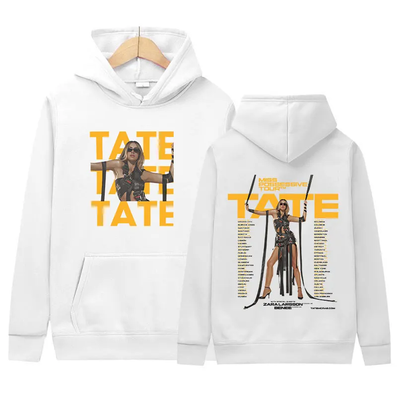 Tate McRae Miss Possessive World Tour 2025 Hoodie Men Women's Vintage Aesthetic Oversized Sweatshirt Fashion Long Sleeve Hoodies