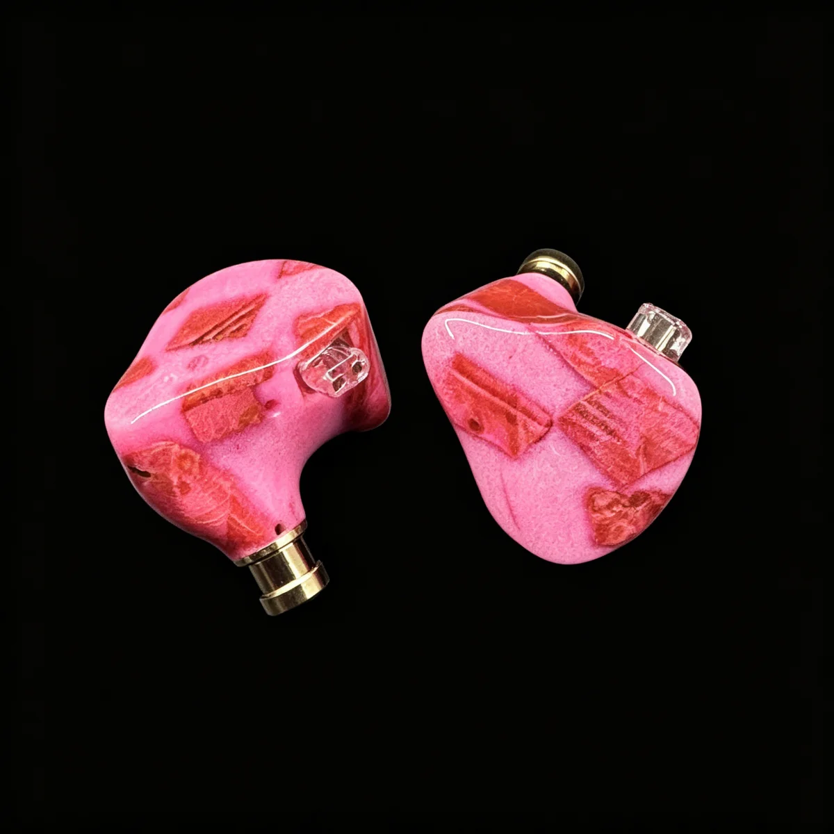 FENGRU Chu Stable Wood Resin In Ear Earphones Dynamic Drive HiFi Music Audiophile Musician Headphone 2Pin Detachable