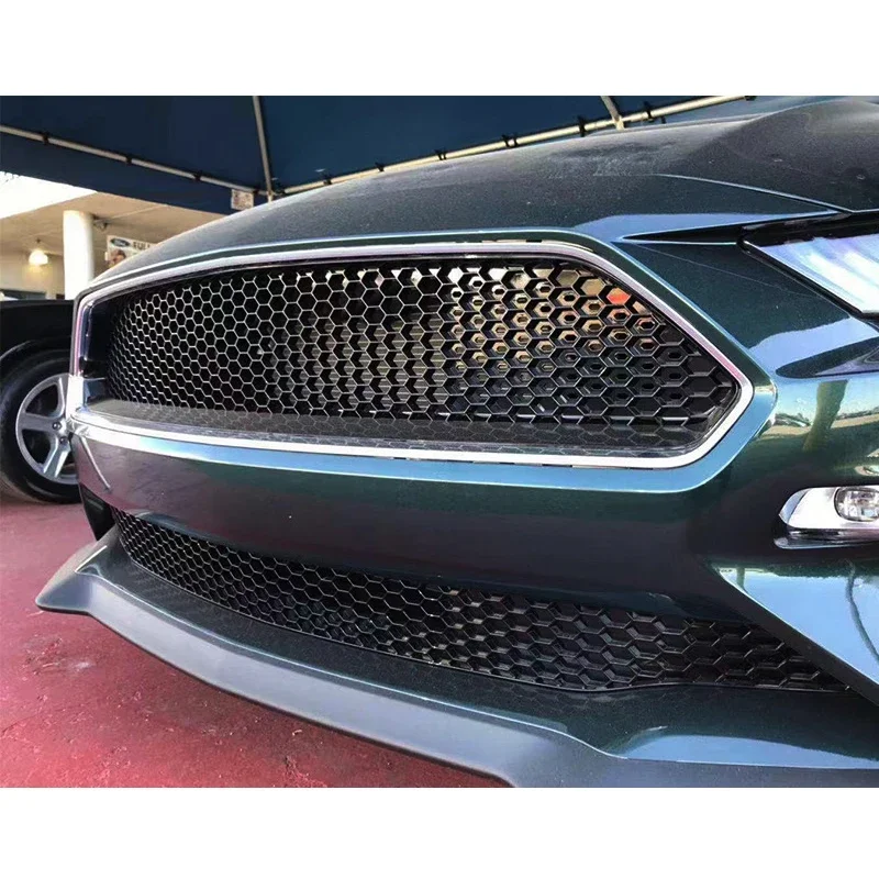 طقم هيكل جزء السيارة من BR شبكة ممتصة للصدمات شبكة مركزية سفلية لملحقات موستانج 2018-2022