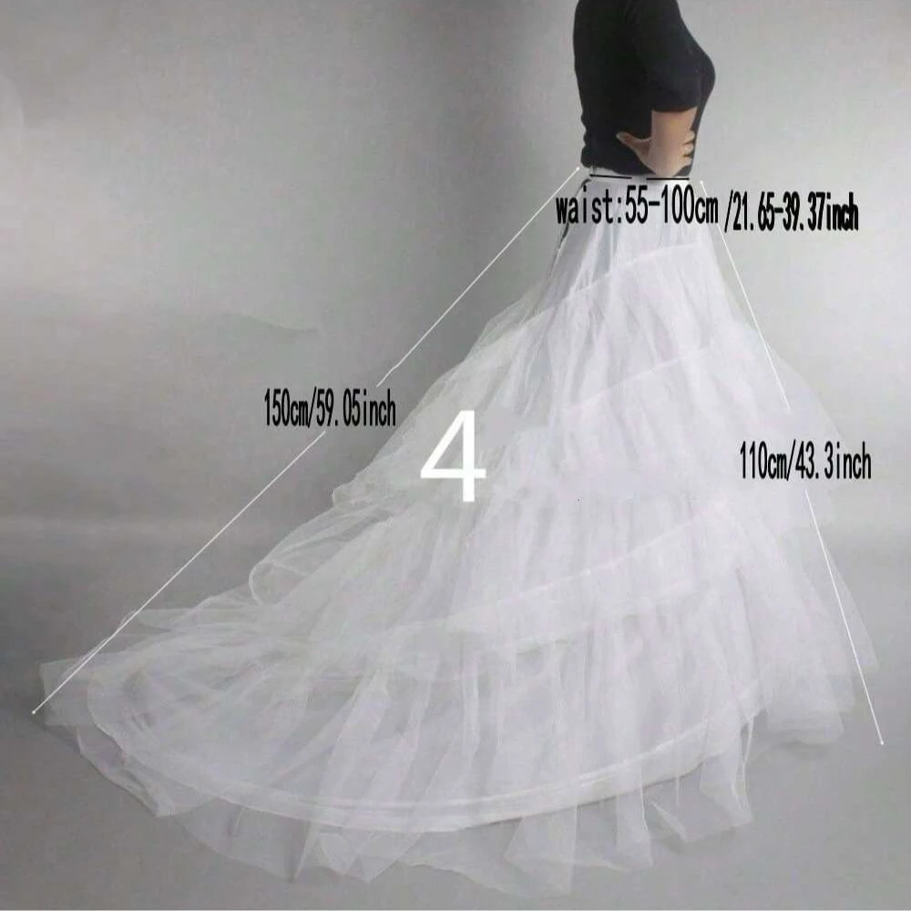 فستان الحفلة الراقصة الزفاف زلة هوب تنورة الزفاف ثوب نسائي تحتية كرينولين